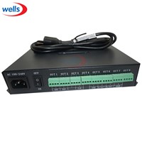 T-500K controller Computer online WS2801 WS2811 6812  8806 APA102 led pixel module controller 8ports support up to 300000 pixels