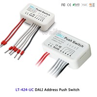 LTECH led DALI Address Push Switch;LT-424-UC Switch use with DALI bus power supply address mode 0-63 max 8MA