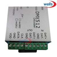 DMX To WS2811 LED SPI Converter 512 Output  Controller DC12V DMX512/1990