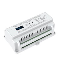 New D24 CV Led DMX512 Decoder Constant Voltage;DC5-24V input;3A*24CH output Din Rail 24 Channel DMX Decoder RGB strip Decoder