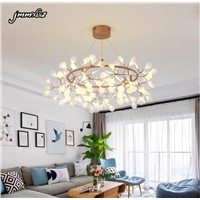 2017new modern personality tree chandelier LED lamp Firefly Creative Arts bedroom chandelier living room restaurant