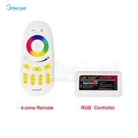 Wholesale Remote+WiFi+RGB LED Controller/2.4G wifi controller 4-zones For RGB Led Strip Light Lamp Bulb Wireless RF