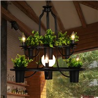 Modern Simple DIY Led Pendant Chandelier Lighting Black Metal Loft Led Chandeliers Lamp Luminaria Led Hanging Lights Fixtures
