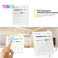 T4 Milight 4-Zone RGB+CCT AC220V Smart Touch Panel Remote Controller for led strip light tape ribbon lamp or bulb