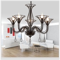 Nordic simple LED Chandelier Iron American country style LOFT Cafe Bedroom Resturant Personality creative fashion LED light