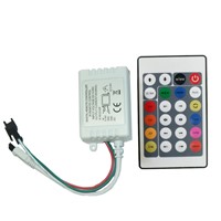 12V 24Key Controller For WS2812B/WS2811 Led RGB Strip Remote 200 Change Max 1-512 Pixel Home Science