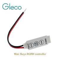 DC12-24V MINI LED RGBW controller 3keys two wire ouput for RGBWW / RGBW LED Strip