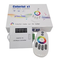 Colorful X1 Led Music remote Controller RF For magic dream full color Led Strip Light DC12V 18A + wireless touch control