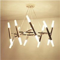 Modern Nordic Chandelier Light Fixture Lustres Round Suspension Lamp G9 Flush Mounted Drop Lamparas for Living room Hotel