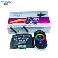 DC12-24V 4A/CH 3Channel Wifi RGB LED Controller+RF Touch Remote Control By Android/IOS APP Control For 5050 3528 RGB LED Strip