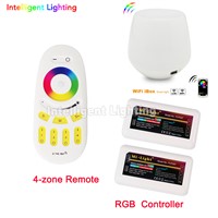 2.4g wireless RF remote control + smart wifi rgb controller + 2x Mi light RGB led controller for led strip
