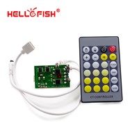 Hello Fish LED strip Controller,  24 keys IR Remote Controller for 5050 Warm White &amp;amp;amp; White Strip
