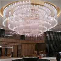 Hotel Lobby Crystal Chandelier Lighting Modern Luxury Large Big Cristal Chandeliers Light KTV Club Wedding Centerpieces Decor