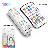 Mini touch switch Wireless RF Remote M4/M8+M4-3A receive controller for 5050 3528 rgbw led strip,DC12-24V;4A*3CH