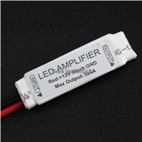 5pcs/lot! DC12V 12A 3x4A Ultra Slim Mini Portable RGB LED Amplifier Repeater for 5050/3528 SMD RGB LED Strip Light