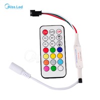 wholesale New DC5v 21 key IR led pixel controller for led strip WS2811//WS2812B/TM1804/TM1809/INK1003/ICS1903 63kinds of effects