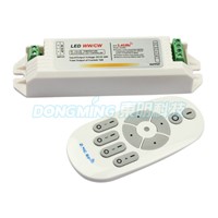DC12-24V 12A 2.4G RGB LED Controller RF wireless Touch Panel Remote color temperature controller for LED Light,5set/lot