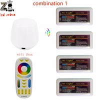 mi.light 2.4GHz rf rgbww touch screen remote controller and rgbww led controller and wifi ibox controlled by app ios android