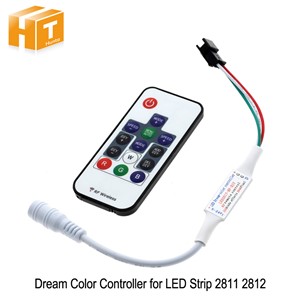 Dream-Color Controller 14 Key LED 2017 DIY RF Remote Control DC5V-24V 358 Kinds of Changes Effects For WS2812B WS2811 Strip