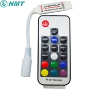 dc12v 24v RGB mini Led Controller 17 Keys RF Wireless Common Anode 3 channel 6A to control led strip smd 5050 lighting
