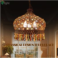 Bohemia Lustre Crystal Led Pendant Chandeliers Simple Metal Dining Room Led Chandelier Lighting Foyer Led Hanging Lights Fixture