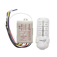 Wireless 4 Channels 220V Lamp Remote Control Switch Transmitter 360W