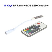 50pcs DC12V 17 Keys Wireless RGB LED Controller With RF Remote Control For SMD 3528 5050 5730 5630 RGB LED Strip