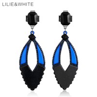 LILIE&amp;amp;amp;WHITE New Arrival chandelier Acrylic Drop Earrings With Rhinestone Bohemia Earrings Punk Earrings Jewelry Accessories HB