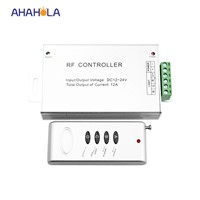 433 MHZ remote control rf rgb led controller for 12v/24v rgb strip light output 12A 12v&lt;144w 24v&lt;288w