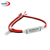 Newest 1Pcs Mini IR Remote Strip Amplifier Dimmer Led ControllerDC5~24V 12A use for Single Color 5050 3528 5630 LED Strip Light