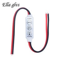 10PCS LED Controller DC12V 24V Mini Led Dimmer Controller 3 Keys 6A to Control Single Color Led Strip Light SMD 3528 5050 5630