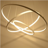 Personality Chandeliers Circular Ring Chandelier lamp Acrylic LED Chandelier Lights round fixtures for living room bedroom lamp