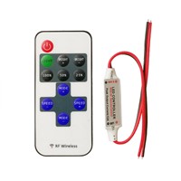 Mini Led Dimmer Controller DC12V 11 Keys RF Wireless Controller to Control Single Color Led Strip Light SMD 2835 3528 5050 5630