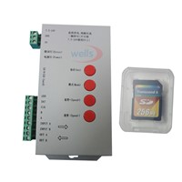 LED controller T1000S DC5 ~ 24V SD card Pixels Controller for WS2801 WS2811 WS2812B LPD6803 LED 2048