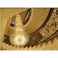 Mpatio lights Traditional crystal chandeliers lighting Gold Palace light Luxury Hotel lamp for Restaurant lighting fixtures