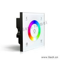 D4 Touch Led RGBW Controller DC12-24V 4A*3CH Output Glass Touchable Wall Mount RGBW Led Full Color Controller panel dimmer