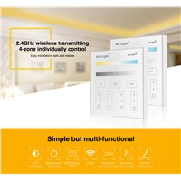 Milight T2 AC220V 4-Zone CCT Adjust Smart Panel Remote Controller color temperature and brightness for led strip light lamp bulb