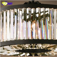 FUMAT Vintage Crystal Chandelier Lighting Loft Hanging Light Ceiling Mounted Chandeliers Lamp For Living Room Hotel Villa Decor