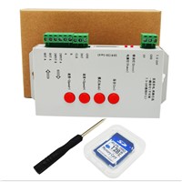 WS2801 WS2811 WS2812B Led controller T1000S SD Card DC5-24V Pixels Led Controller
