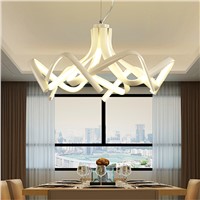 Modern Creative Led Lustre Acrylic Aluminum Chandeliers Dimmable Postmodern For living Room Bedroom New Chandelier free delivery