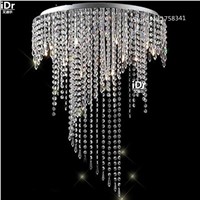 Crystal Light ChandeliersBedroom lamp Hall Fixture Hanging Lusters Ready Stocks Upscale atmosphere D300xH550mm