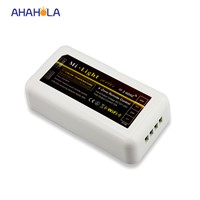 12/24v milight single/dual color / rgb controller dimmer work with 4 zone rf remote wifi mi light controller for led strip light