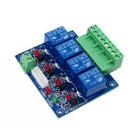 best price DMX-RELAY-4 channel RJ45 10A*4CH dmx512 relays decoder use for DC12V led strip lights led lamp RGB led controller