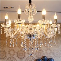 Cheap crystal chandelier home lighting lustres de cristal E14 bulb light fixtures Chandelier and Pendant Living Room Indoor Lamp