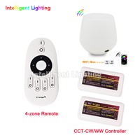 led Mi.Light wireless wifi + 2X 4 zones remote dimmer controller ww cw controller + RF remote