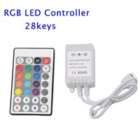 RGB Controller LED controller 28 keys12-24V RGB Strip Controller 5050 3528 3014 RGB Led Strip Light Remote Dimmer