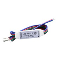 4 pin 12V 12A Mini Portable LED RGB Amplifier controller for RGB 5050/3528 SMD led strip LEEDSUN