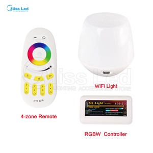 2.4G 4-zone RGBW LED Controller,Wireless RF Touch Remote,WiFi Mi-Light For 3825 5050 RGB Modules Strip Different Combination