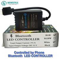 DC12V Bluetooth LED RGB Controller,music,time,Wireless IOS/Android Bluetooth 4.0 Controller for 5050/3528 RGB  led strip