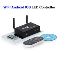 WiFi RGB LED Controller Touch Panel Screen RF Remote Control For SMD 3528 5050 RGB LED Rigid Strip